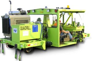 Quadrill Model # QD-1,  Open Cab Four Spindle Tie Drill